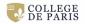 logo Collège de Paris (Eng)